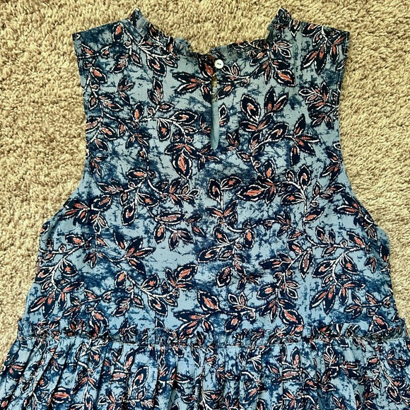 Lucky Brand I Blue Floral Paisley Print Sleeveless Swing Dress I Size XS - Picture 10 of 13